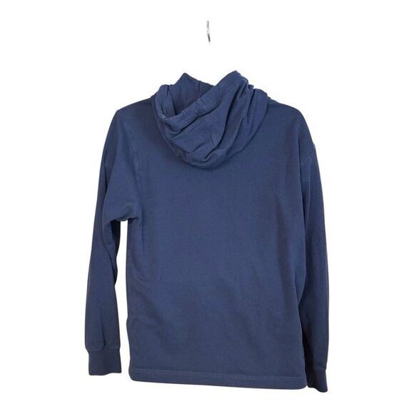 Nike Mens Long Sleeve Hoodie Sweatshirt~Size M~Navy Blue Athletic Gym Top~L12 31 - Picture 3 of 8